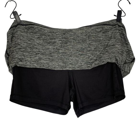 Tek Gear DryTek NWOT Tennis Skirt Two Front Zipper Pockets Gray Black Size XL - Picture 3 of 6